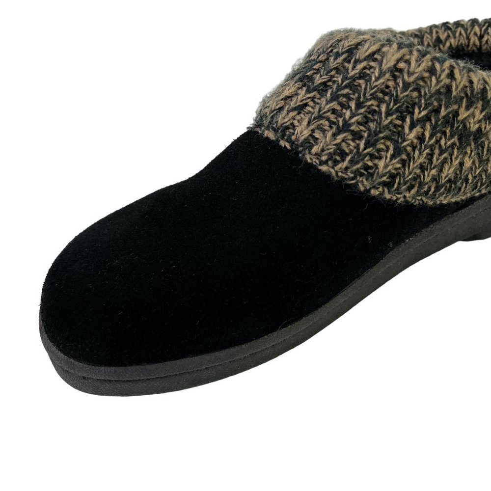 Clarks Women's Black Suede Genuine Leather Mules Slip On Loafers Casual Shoes 8 - Picture 11 of 16